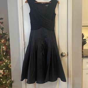 Adrianna Papell Knee Length Black Dress